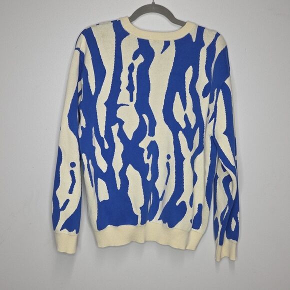 Mens Medium Quasi Skateboard Psychedelic Abstract Coogi Style Knit Rare Sweater - Picture 2 of 5